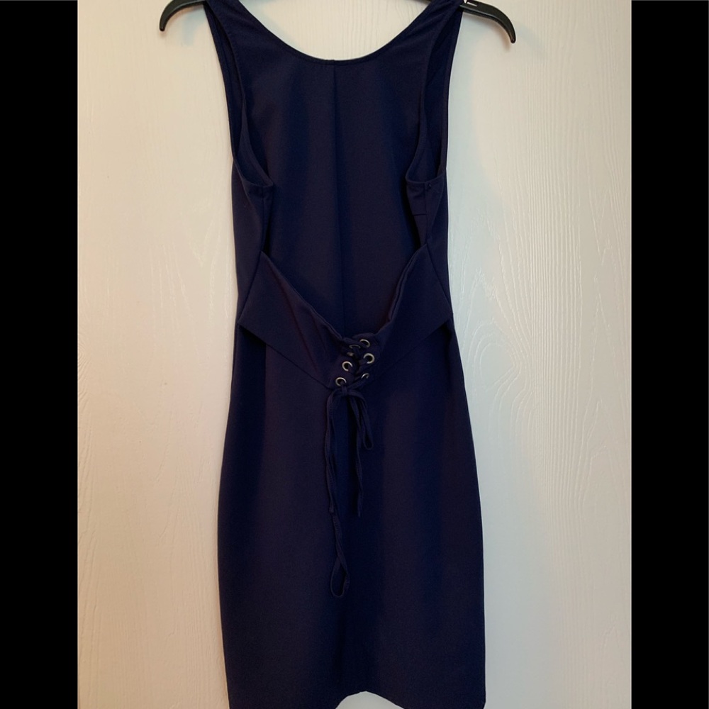 Navy Blue Corset Dress